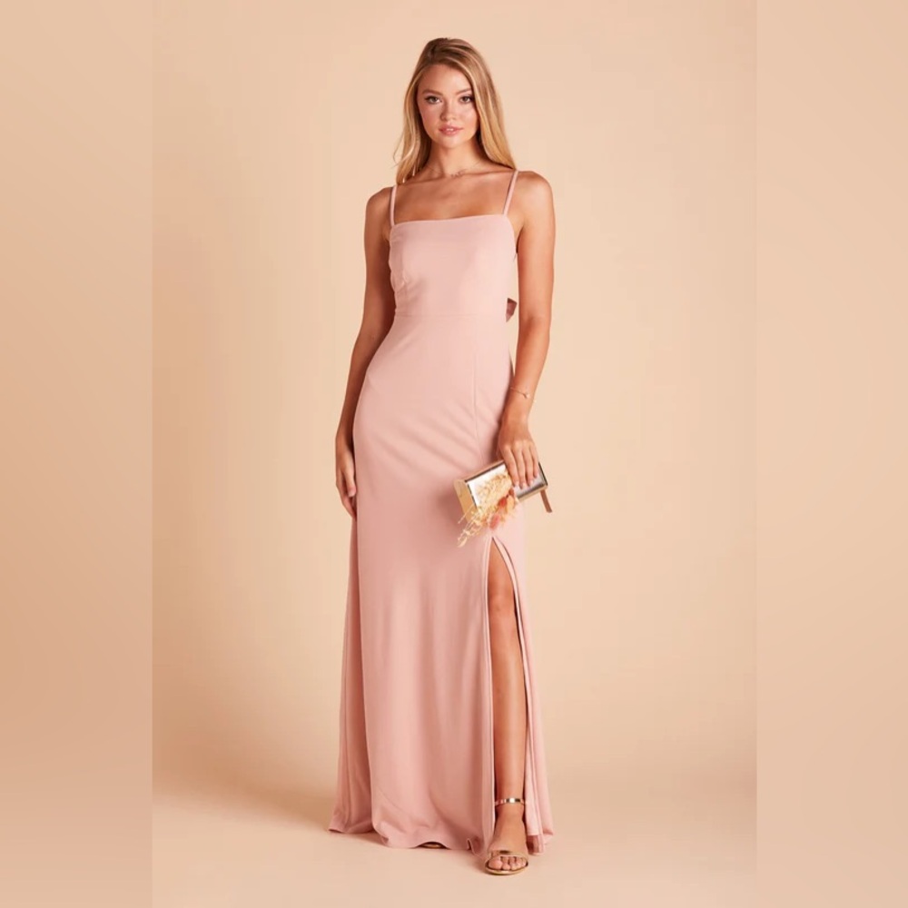BirdyGrey Dusty Rose Bridesmaid Dress w/ Slit